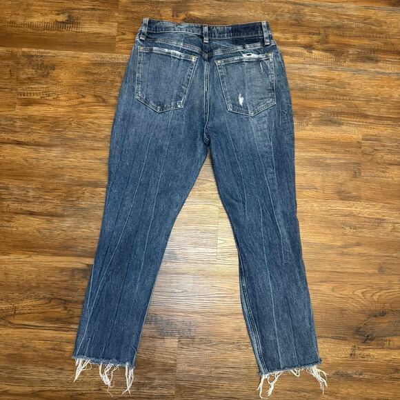 Abercrombie & Fitch Distressed Blue Ankle Jeans - Picture 2 of 11